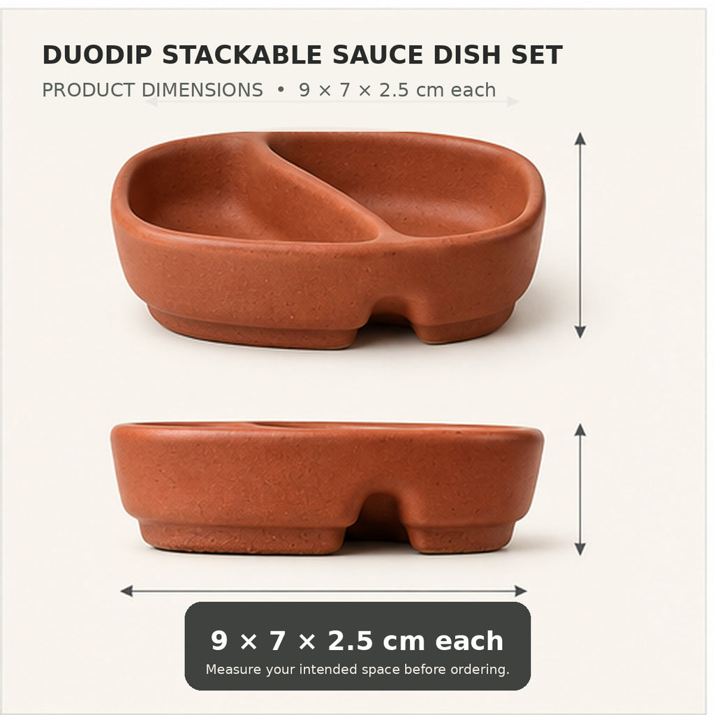 DuoDip Stackable Sauce Dish Set