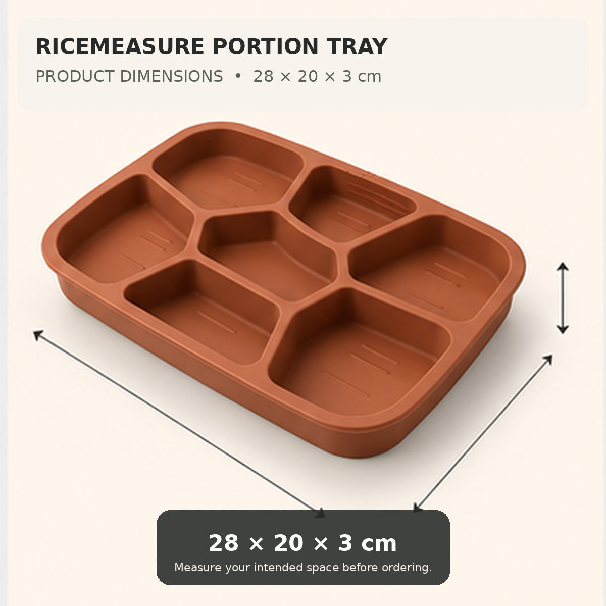 RiceMeasure Portion Tray