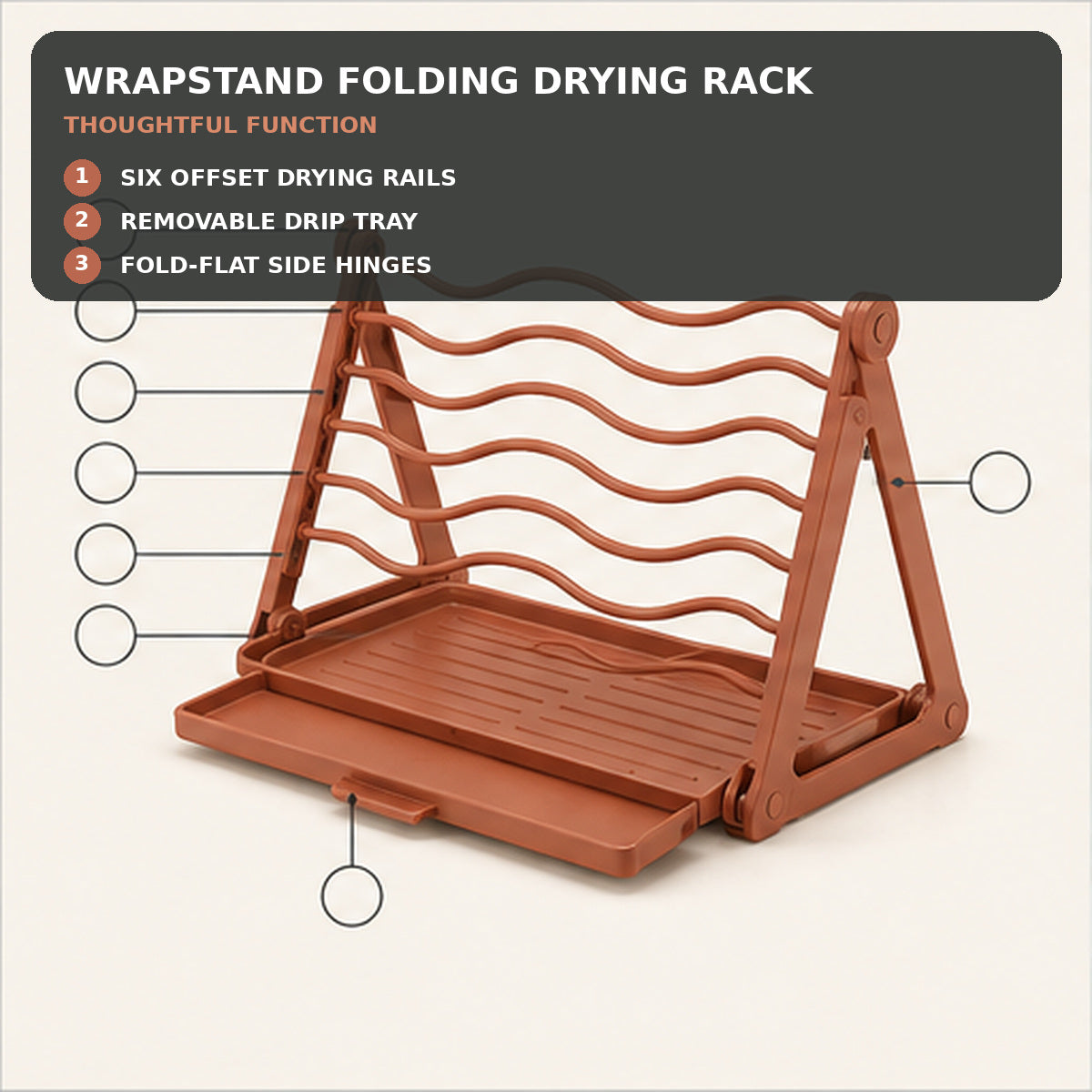 WrapStand Folding Drying Rack