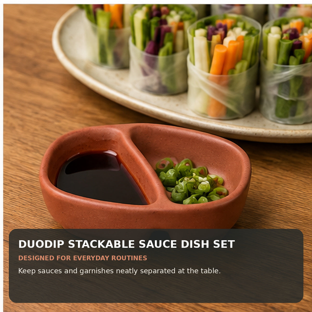 DuoDip Stackable Sauce Dish Set