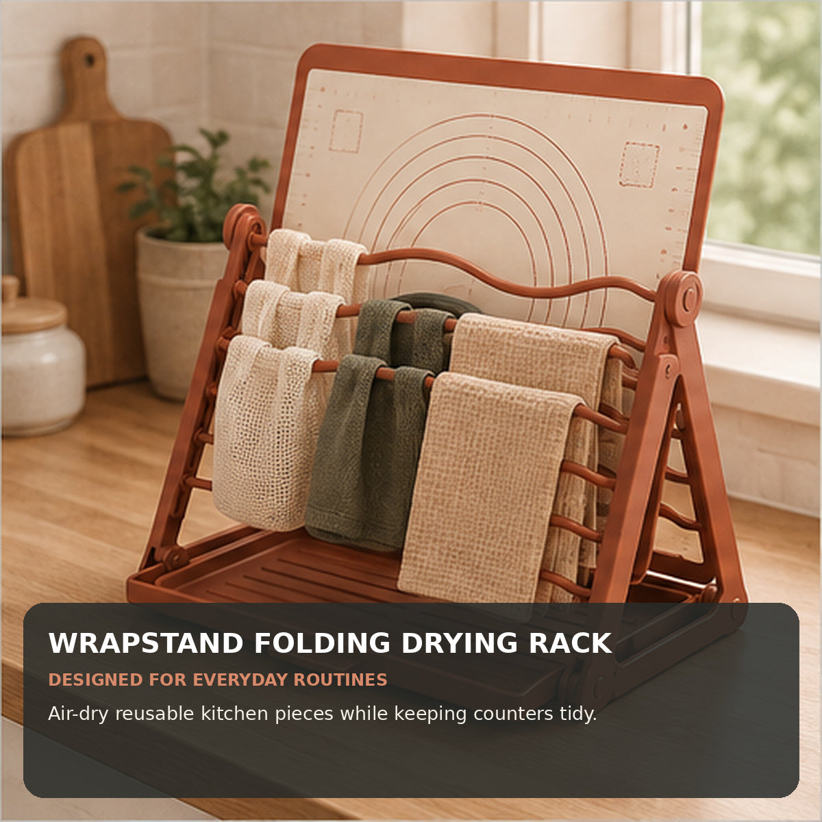 WrapStand Folding Drying Rack