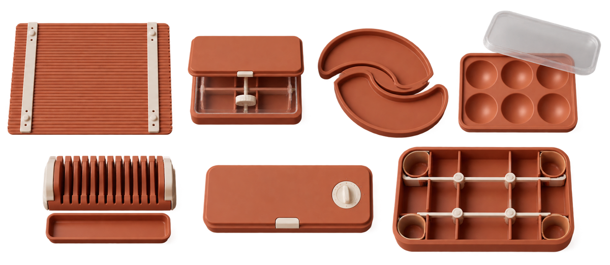 NARAKO TABLE Terracotta product arrangement